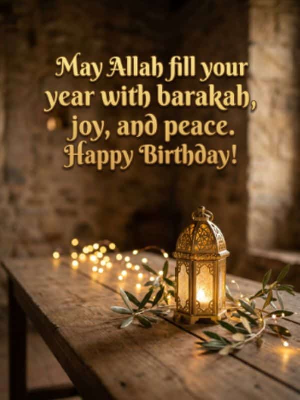 Heart Touching Birthday Wishes for a Muslim